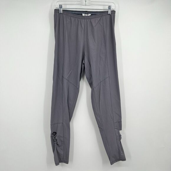 Deca Paris Gray Cutout Womens Leggings L Made In France Art To Wear - Picture 1 of 10